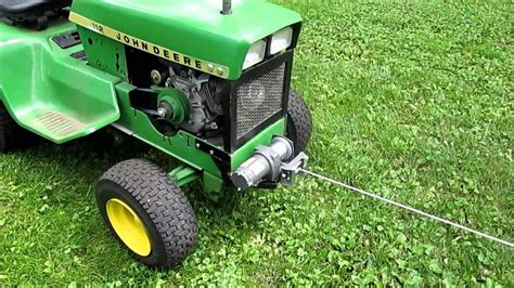 winch mount for lawn tractor